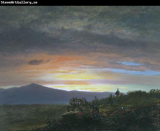 Frederic Edwin Church Twilight, Mount Ktaadn